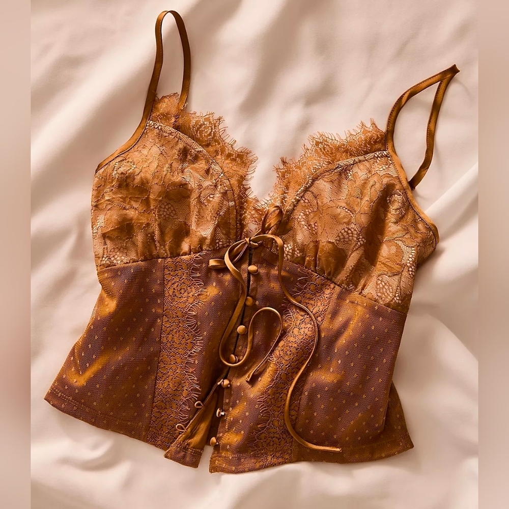 Free People See Me Now Lace Trim Cami - Picture 5 of 6